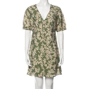 BA&SH Green Floral Mini Dress